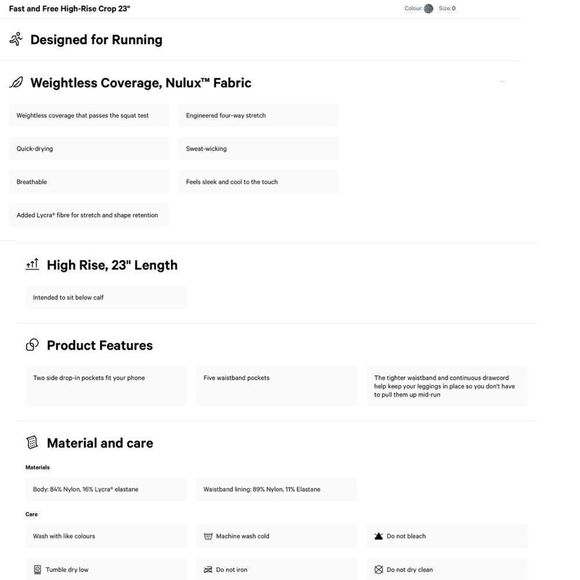 LULULEMON FAST & FREE HR CROP TIGHT 23” DIMENSIONAL ICING BLUE SIZE 2 LEGGINGS - Picture 4 of 11